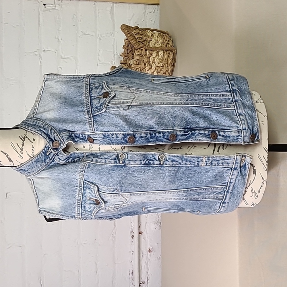 Levi's Vintage Y2K Jean Vest Size Large